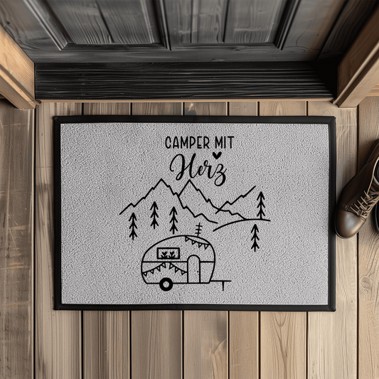 Fußmatte "Camper mit Herz"