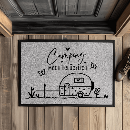 Fußmatte "Camping macht glücklich"